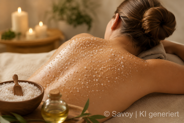 Salt-oil peeling