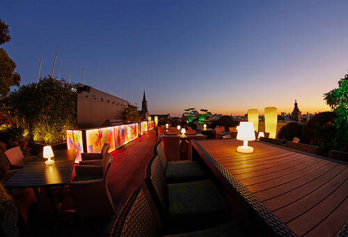 Sky Lounge & Bar auf der Hotel Savoy Dachterrasse mitten in Köln
